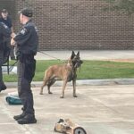 State police do many demonstrations with the dogs during Boys State.